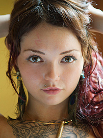 Really cute tattooed teen
